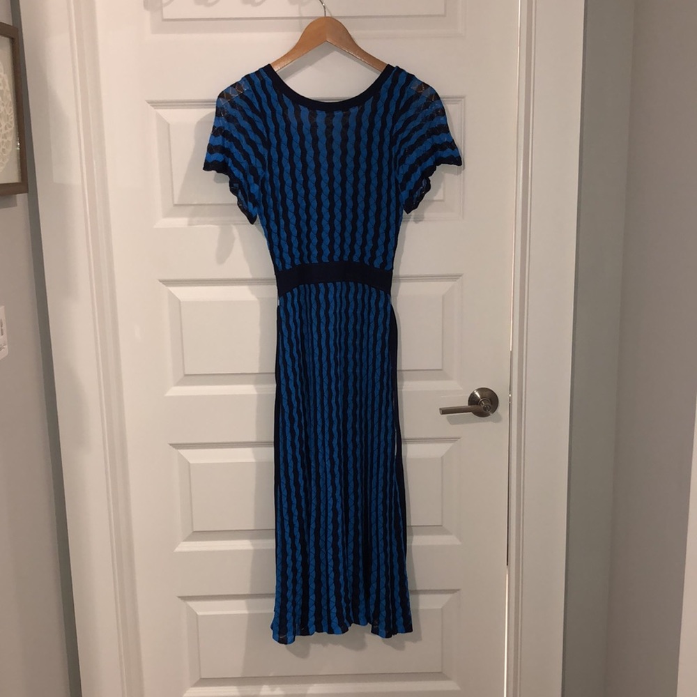 Boden Blue Rowan Pointelle Knitted Dress - Picture 7 of 12